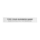 Bande Pour Adresse Textes simples Affaires blanches (Individual)