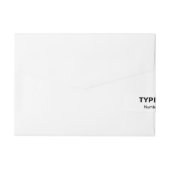 Bande Pour Adresse Textes simples Affaires blanches (Dos)