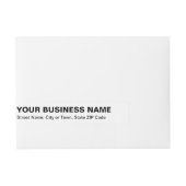 Bande Pour Adresse Textes simples Affaires blanches (Devant)