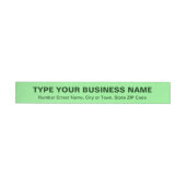 Bande Pour Adresse Textes simples Commerce vert clair (Individual)