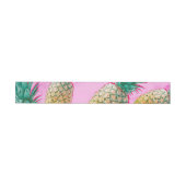 Bande Pour Adresse Tropical Ananas Rose Marbre Moderne Fête (Individual)