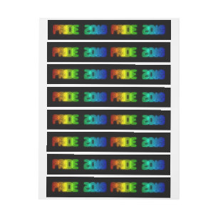 Bande Pour Adresse Typographie 2018 du drapeau LGBT d'arc-en-ciel de