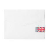 Bande Pour Adresse UNION JACK FLAG grunge + votre texte (Dos)