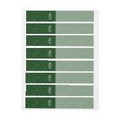 Bande Pour Adresse Vert GARDEZ CALME ET Ayez Votre Texte Créatif (Feuille)