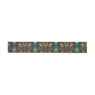 Bande Pour Adresse Vintage jardin fleuri orné d'un motif d'oiseaux d