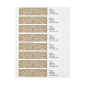 Bande Pour Adresse William Morris Hyacinth Flower Rose Art (Feuille)