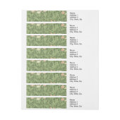 Bande Pour Adresse William Morris Sweet Pea Floral Design (Feuille)