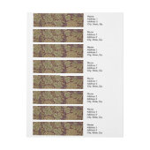 Bande Pour Adresse William Morris Vine Grappe Rouge Vert Art (Feuille)