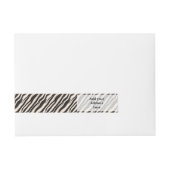 Bande Pour Adresse Zebra raye une texture transparente + vos idées (Devant)