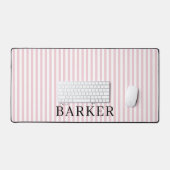 Bande rose et blanc personnalisées moderne élégant (Clavier et souris)