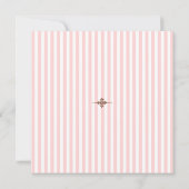 Bande rose pâle Invitations de mariage (Dos)