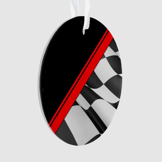 Bande rouge À damiers drapeau (devant)