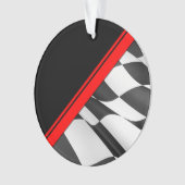 Bande rouge À damiers drapeau (devant)