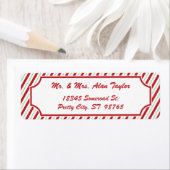 Bande sucre de canne | Étiquette d'adresse de reto (En situation)