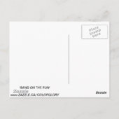 BANDE SUR LA CARTE POSTALE EXÉCUTÉE (Dos)