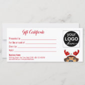 Bande-tête Reindeer jolie chien amusant Carte cade (Dos)