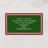 Bande verte rouge, Ruban vert et or, Étiquette or (Dos)