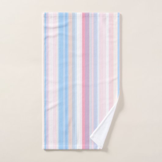 Bande verticale Abstraite dans les couleurs douces (Serviette à main)