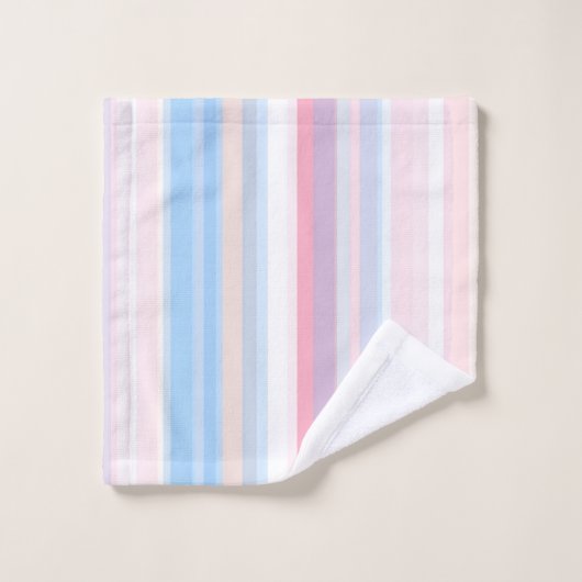 Bande verticale Abstraite dans les couleurs douces (Gant de toilette)