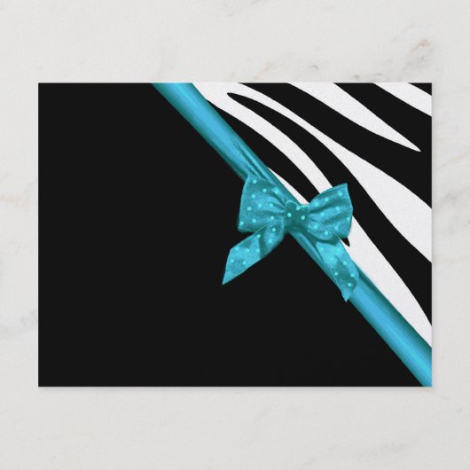 Bande Zebra et ruban / Carte de réception (Dos)