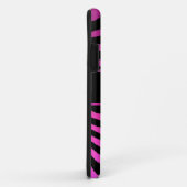 Bande zèbre rose personnalisable iphone 5 coque (Dos/Droite)