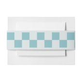 Bandeau De Faire-part à damiers ceinture pour faire-part de mariage (Devant Example)