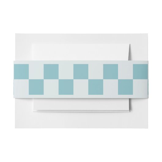 Bandeau De Faire-part à damiers ceinture pour faire-part de mariage (Devant Example)