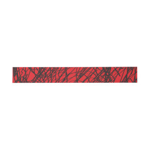 Bandeau De Faire-part Abstrait Star Bat Bar Mitzvah Belly Band Wrap