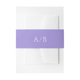 Bandeau De Faire-part Addison Violet Classique Mariage élégant