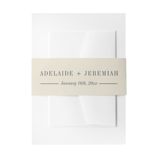 Bandeau De Faire-part Adelaide | Couleurs courbes | Mariage (Devant example)