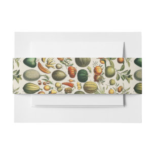 Bandeau De Faire-part Affiches de fruits botaniques français vintage