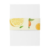 Bandeau De Faire-part Agrumes TROPICALES FRUITS D'ÉTÉ Citron orange tran (Dos Example)