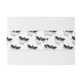 Bandeau De Faire-part Aigle de silhouette (Dos exemple)