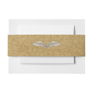 Bandeau De Faire-part Ailes beiges