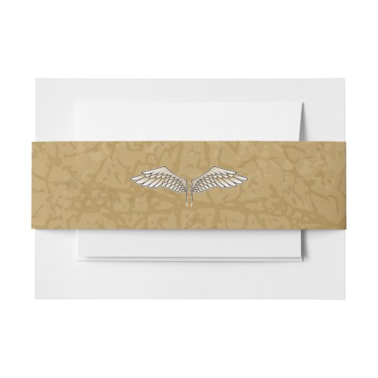Bandeau De Faire-part Ailes beiges (Devant Example)