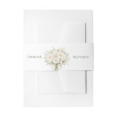 Bandeau De Faire-part All White Florals Wedding (Devant example)