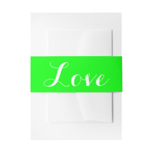 Bandeau De Faire-part Alliance de mariage vert citron vibrant
