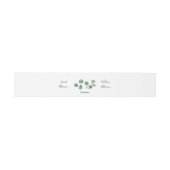 Bandeau De Faire-part Alliance verte d'eucalyptus (Plat)