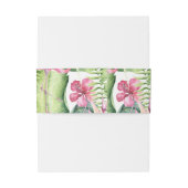 Bandeau De Faire-part Aloha Flamant rose Plage tropicale Mariage (Dos Example)