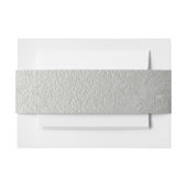 Bandeau De Faire-part Aluminium argenté de Faux (Devant Example)