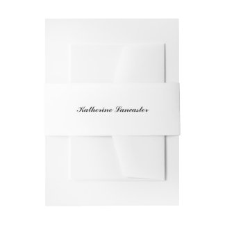 Bandeau De Faire-part Amour papillon | Couleur solide blanc personnel