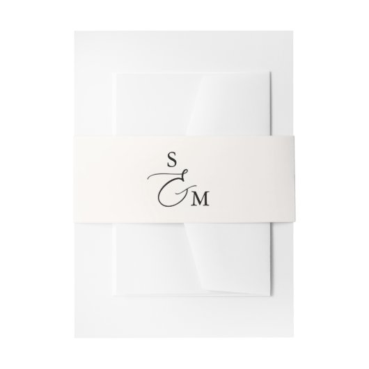 Bandeau De Faire-part Ampersand de script monogramme élégant (Devant example)