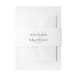 Bandeau De Faire-part Ampersand élégant Mariage moderne simple