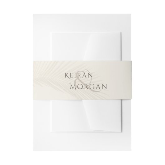 Bandeau De Faire-part Ampersand Palmier Plage Succursale Tropicale (Devant example)