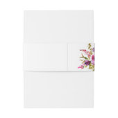 Bandeau De Faire-part Amusant Violet Fuchsia Floral Vibrant (Dos Example)