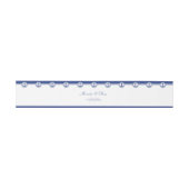 Bandeau De Faire-part Ancre marine Blue Nautical (Plat)