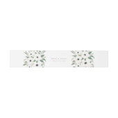 Bandeau De Faire-part Anemones Sage & Dusty Green Eucalyptus Mariage (Plat)