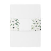 Bandeau De Faire-part Anemones Sage & Dusty Green Eucalyptus Mariage (Dos Example)