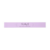 Bandeau De Faire-part Anéone sur Lilac clair (Plat)