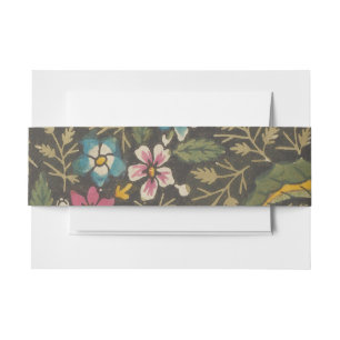Bandeau De Faire-part Antique Toile de Jouy 1800 Branches florales